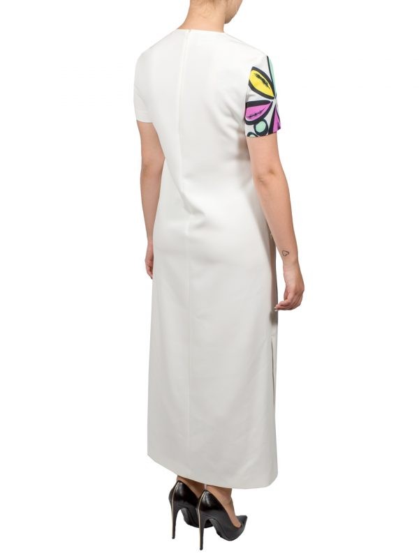 Платье Boutique Moschino белое с принтом