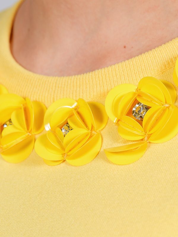 Кофта Boutique Moschino желтая с цветами